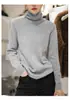 Suéter de Punto Zhengqite Ropa/Borde Enrollado Pequeño Cuello Alto Suave y Cálido para Mujer Otoño Invierno Suéter Engrosado de Capa Base