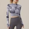 Ropa de yoga de dos piezas falsas transfronteriza para mujer, malla de alta apariencia con top deportivo con almohadilla para el pecho, ropa deportiva para entrenamiento de running de otoño e invierno