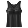 Nuevo Chaleco Satinado Cálido y Hermoso con Aloe Vera Nutritivo para la Piel para Mujer, Sin Sujetador, con Almohadillas en el Pecho y Push-Up, Ropa Interior Seamless