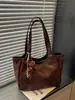 Cross2026 Bolso Tote Retro Nuevo de Otoño para Mujer Estampado de Leopardo Moda Bolso de Axila Bolso de Hombro Único de Alta Gama para Viaje