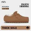Fábrica de Calçados Qidan Tamancos Estilo Birkenstock para Mulheres, Verão Interno Casa Sola Grossa Antiderrapante Exterior Praia Sandálias Fechadas para Mulheres