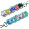 26 Chaveiros Personalizados Tendência Culturais e Criativos Pingentes Bordados Marca de Anime Ip Tags de Chave Bordadas Criativas Decorações