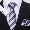 Nova gravata série listra oblíqua azul marinho moda geral masculina para negócios fabricantes de gravatas manuais atacado