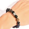 Acero Inoxidable A Productos Ojo de Tigre Negro Esmerilado L Cuenta Brillante Calidad Pulsera para Hombre Suministro de Nuevos Productos Transfronterizos Accesorios de Joyería