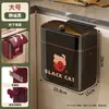 Cubo de basura de cocina, Montado en la pared, No requiere agacharse, Alto valor estético, Adecuado para residuos de cocina, Baño y Cesta para papel higiénico