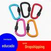 Equipamento de Camping Mosquetão em Forma de D Liga de Alumínio Clipe para Mochila Fivela de Segurança para Sobrevivência de Emergência Portátil em Forma de Cabaça