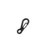 Mini Hebilla en Forma de S para Accesorios de Equipaje Hebilla Negra de Electrólisis Hebilla para Colgar Hebilla de Gancho Pequeño Accesorios para Llaveros Hebilla de Gancho de Cuerda de Nylon