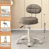 Taburete de Salón de Belleza con Ruedas, Giratorio y de Altura Ajustable, Taburete Redondo para Maquillaje y Vestir, Peluquería, Salón de Uñas, Taburete de Barbería, Silla de Trabajo Grande