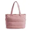 Bolsa Tote Nuvem Feminina Transfronteiriça Leve Poliéster Acolchoada Bolsa de Mão Bolsa de Ginástica Multifuncional Bolsa de Viagem Noturna Bolsa Puff