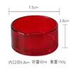Portavelas redondo de cristal rojo muy atractivo para decoración del hogar, montaje de mesa, bodas y decoración de ambiente romántico azul verdoso