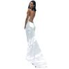 Vestido de Novia Estilo Europeo y Americano con Tirantes Finos, Escote en V Profundo, Nuevo Diseño de Satén 2026 con Cola Pequeña, Espalda Descubierta Sexy, Vestido de Novia para Fotografía de Bodas de Viaje en Amazon