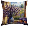 Floreros de Primavera Pastoral para Repisa de Ventana Fundas de Almohada Más Vendidas en Amazon Transfronterizo Fundas de Almohada para Oficina Dormitorio