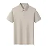 Camisas Polo de Alta Gama para Hombre y Mujer Verano 2026 Nuevo Estilo Sencillas y Versátiles Camisetas Casual de Negocios de Manga Corta de Seda de Hielo con Cuello