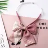 Cuello JK Lazo a Cuadros Uniforme para Foto de Graduación Estilo Universitario Japonés para Mujer Mariposa Decorativa Falda a Cuadros Mismo Cuadro Pequeño