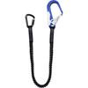 Cuerda de seguridad anticaídas para trabajos en altura Gancho doble con paquete amortiguador Cuerda de protección para electricista Aleación de acero aleación de aluminio cuerda elástica
