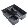 Caja de almacenamiento gris nube blanca almacenamiento de tres rejillas cesto para herramientas engrosado limpieza doméstica de hotel portátil cesto para artículos de limpieza