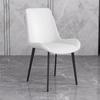 Silla de Comedor para Celebridad de Internet Silla de Cuero de Microfibra de Alta Gama con Respaldo de Madera Maciza Foshan Guangdong Silla de Alta Gama Nueva 2025