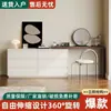 Tocador estilo crema para dormitorio tocador integrado tocador de esquina retráctil mueble de almacenamiento para apartamentos pequeños