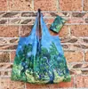 Bolso Estilo Pintura al Óleo de Van Gogh, Capacidad Extra Grande, Bolsa de Compras Plegable, Bolsa de Dibujos Animados Ecológica para Supermercado, Bolsa para la Compra, Bolsa de Almacenamiento