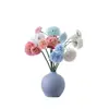 Flores Artificiales de un Solo Tallo con 2 Cabezas en Estilo Ins para Decoración del Hogar, Venta al por Mayor para Bodas Transfronterizas, Fabricante de Flores Artificiales