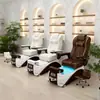 Manicure de Luxo Leve, Spa para Pés, Cadeira Spa para Pedicure, Cadeira Spa Elétrica com Massagem para Pés, Sofá Spa com Banho de Pés e Massagem no Encosto