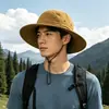 Sombrero de Pesca Senwai de Marca Personalizado para Montañismo al Aire Libre con Protección Solar para Hombres en Verano, Sombrero Solar para Cubrir el Rostro al Aire Libre con Ala Ancha