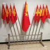 Soporte para asta de bandera de acero inoxidable Soporte para asta de bandera de jóvenes pioneros escolares Soporte para asta de bandera de sala de conferencias de empresa Base para asta de bandera de auditorio