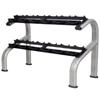 Estante para Mancuernas de Gimnasio Soporte para Mancuernas Doble Capa Estante para 6 Pares de Mancuernas Estante de Almacenamiento Multifuncional Fabricante de Origen