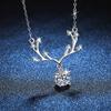 Nuevo collar de cadena de clavícula Yilu has you s925 de plata esterlina con moissanita de 1 quilate de imitación de diamante Tanabata para el Día de San Valentín