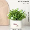 Planta Verde Artificial Vaso de Planta Flor Real Decoração Girassol Flor de Plástico Planta Decorações para Sala de Estar Casa Enfeites de Flores