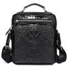 Novo Crocodilo Padrão Couro Genuíno Homens Shoulder Bag Top Layer Cowhide Homens Bag Moda Casual Crossbody Bag Factory Outlet