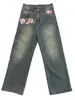 Jeans Azuis de Perna Larga Estilo Chinês Primavera Slim Denim Macio Alta Qualidade Stretch Reto Comprimento Total Calças para Homens