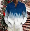 Estilo novo 2026, dropshipping disponível, camisa de manga comprida 3D impressa para exportação, camisa masculina primavera/outono, direto do fabricante
