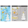 Pegatinas de Navidad, Bastones de Caramelo, Pegatinas de Cristal de Muñeco de Nieve, Decoración de Escena para Ventana de Centro Comercial, Papá Noel, Copos de Nieve, Pegatinas Estáticas