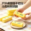 Juguete de Apretar con Forma de Barra de Mantequilla Ladrillo Pan Rebote Lento Comida de Simulación Juguete Pequeño Descompresor Slime Húmedo Suave Chupa el Dedo Regalo