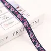 Fita Jacquard Estilo Étnico Onda Triangular Fresca Pequena Fita de Laço Colorida para Fantasia Étnica Fantasia