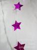 Decoración navideña para fiesta estrella tira colgante decorativa de PVC estrella de cinco puntas tira colgante decorativa de lentejuelas