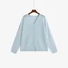 Cárdigan de punto básico ligero para mujer talla grande, colección otoño 2026, cubrebocas versátil de color liso para damas talla grande 23812