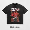 Verão Novo Transfronteiriço Estampado Color Block Gola Redonda Manga Curta Top Marca Tendência Simples Versátil Ombro Normal Camiseta Curta Atacado
