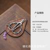 Ceremonia del té excelente tijeras pequeñas tejidas a mano exquisitas tijeras para té tijeras de té de estilo lindo tijeras bordadas para damas accesorios para ceremonia del té
