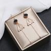 Pendientes de Letra Amor Oro Rosa Acero Titanio Pendientes para Mujer Pendientes No Descolorables con Diamantes Diseño de Nicho Gancho para Oreja de Moda