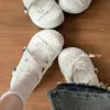 Zapatos planos de cuero retro con lazo y punta redonda para mujer, nuevo estilo de otoño 2026, adecuados para combinar con faldas, zapatos Mary Jane de suela blanda estilo francés.