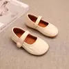 Zapatos Pequeños de Piel para Niñas Primavera/Otoño 2025 Nuevos Zapatos de Princesa para Niños Suela Suave Mocasines para Niñas Pequeñas Zapatos para Bebés Zapatos Individuales Modernos
