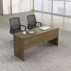 Mesa de Conferência Minimalista Dupla Longa Moderna para Treinamento e Palestras, Mesa para Reunião de Equipe, Conjunto Modular de Mesa e Cadeira para Sala de Aula
