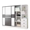 Nuevo Armario para Habitación de Casa Montaje Sencillo Puerta Corredera Habitación de Alquiler Armario Minimalista Moderno para Dormitorio 2 Metros de Alto