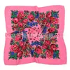 Lenço de Cabeça Estilo J57, Lenço Quadrado Estilo Russo, Xale à Prova de Poeira e Sol, Lenço de Viscose de Xinjiang