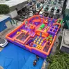 Castillo Inflable Gigante para Diversión Combinación de Tobogán Multicapa Equipo para Parque de Atracciones Comercial Refuerzo Resistente al Viento Str