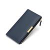 Clutch de gran capacidad estilo coreano transfronterizo pu cartera de mujer simple japonés y coreano multi-tarjeta clutch largo
