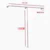 Prateleira de display para loja de roupas cabide de chão cabide de parede para roupas femininas roupas infantis cabide de parede em aço inoxidável cabide de parede com suporte lateral