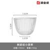 Taza de té pequeña de vidrio de alta gama estilo japonés, taza de degustación, taza de sake con borde dorado especial impresa con logo, copa de vino pequeña, taza maestra, transparente